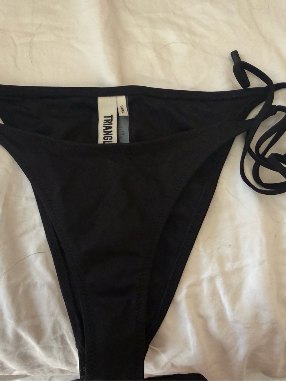 triangl swimwear Black Tie-Side Bikini Bottom